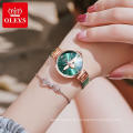 OLEVS Brand Lady Girls Quartz WristWatch  Best Prices Fashion Beatiful Women Popular Dress Water-Proof Steel Mesh Watch
